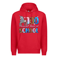 Red 100 magical days of school Premium Hoodie - LillyAllenDesigns