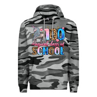 Slate Camo 100 magical days of school Premium Hoodie - LillyAllenDesigns