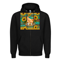 Black western farm chicken coop animals sunflowers leopard turquoise wooden Zipper Hoodie - Artiststas