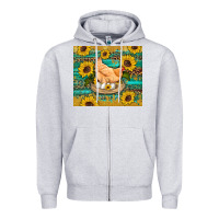 Heather Grey western farm chicken coop animals sunflowers leopard turquoise wooden Zipper Hoodie - Artiststas