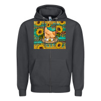 Smoke western farm chicken coop animals sunflowers leopard turquoise wooden Zipper Hoodie - Artiststas