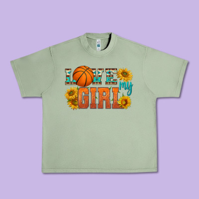 Love My Girl Basketball Urban Heavy Tee Designed By Hra Design Shop
