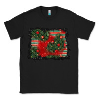 Black christmas ornament background Classic Tee - BundleAndBundleShop