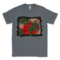 Charcoal Heather christmas ornament background Classic Tee - BundleAndBundleShop
