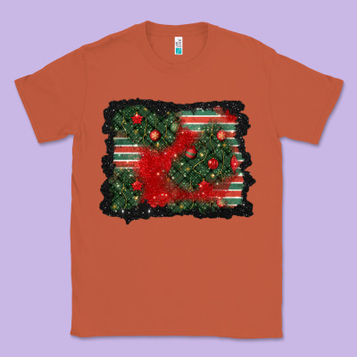 Christmas Ornament Background Classic Tee Designed By Bundleandbundleshop