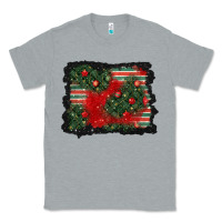 Heather Grey christmas ornament background Classic Tee - BundleAndBundleShop