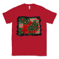 Red christmas ornament background Classic Tee - BundleAndBundleShop