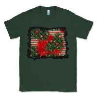 Sports Green christmas ornament background Classic Tee - BundleAndBundleShop