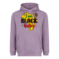 Lavender i am black history Heavyweight Hoodie - MaliasSmallBusiness