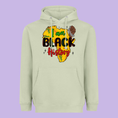 I Am Black History Heavyweight Hoodie Designed By Maliassmallbusiness