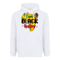 White i am black history Heavyweight Hoodie - MaliasSmallBusiness