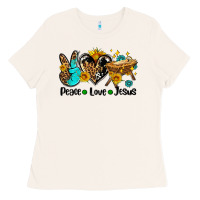 Bone peace love jesus Ladies Tee - AdoDesignShop
