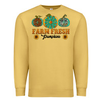 Antique Gold Orange glitter pumpkin Premium Sweatshirt - NancyCooperArtShop