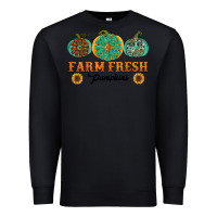 Black Orange glitter pumpkin Premium Sweatshirt - NancyCooperArtShop