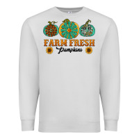 Dove Grey Orange glitter pumpkin Premium Sweatshirt - NancyCooperArtShop