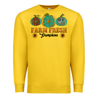 Lemon Orange glitter pumpkin Premium Sweatshirt - NancyCooperArtShop