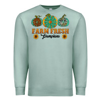 Seafoam Orange glitter pumpkin Premium Sweatshirt - NancyCooperArtShop