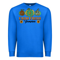 True Royal Orange glitter pumpkin Premium Sweatshirt - NancyCooperArtShop