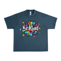 Midnight Navy be kind2 Urban Heavy Tee - SublimationCraftShop