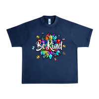 Navy be kind2 Urban Heavy Tee - SublimationCraftShop