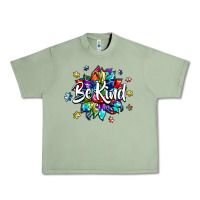 Oil Green be kind2 Urban Heavy Tee - SublimationCraftShop