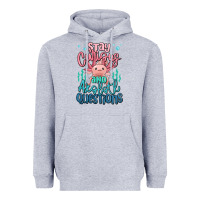 Heather Grey stay curious and axolotl questions Heavyweight Hoodie - MaliasSmallBusiness