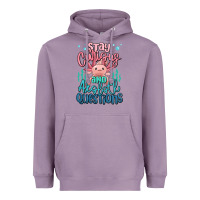 Lavender stay curious and axolotl questions Heavyweight Hoodie - MaliasSmallBusiness