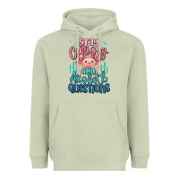 Matcha stay curious and axolotl questions Heavyweight Hoodie - MaliasSmallBusiness