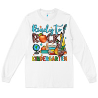 White ready to rock kindergarten Long Sleeve Tee - JahusDesignShop