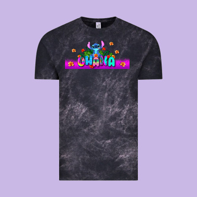 Stitch Ohana Vintage Tee Designed By Adodesignshop