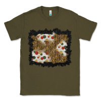 Army Green christmas mistletoe background Classic Tee - BundleAndBundleShop