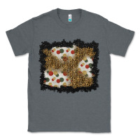 Charcoal Heather christmas mistletoe background Classic Tee - BundleAndBundleShop