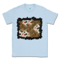 Dusty Blue christmas mistletoe background Classic Tee - BundleAndBundleShop