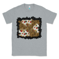 Heather Grey christmas mistletoe background Classic Tee - BundleAndBundleShop