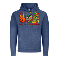 Vintage Denim peace love cinco de mayo Vintage Hoodie - Zillion Design Studio