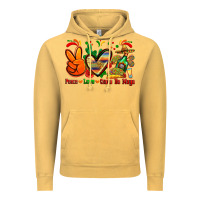 Vintage Mustard peace love cinco de mayo Vintage Hoodie - Zillion Design Studio