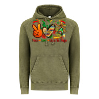 Vintage Olive peace love cinco de mayo Vintage Hoodie - Zillion Design Studio
