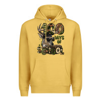 Antique Gold 100 days of school hunting deer Premium Hoodie - LillyAllenDesigns