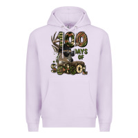 Lilac 100 days of school hunting deer Premium Hoodie - LillyAllenDesigns
