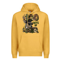 Mustard 100 days of school hunting deer Premium Hoodie - LillyAllenDesigns
