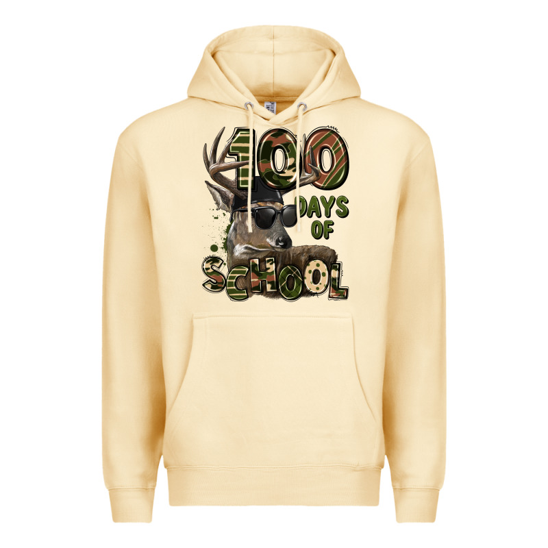 100 Days Of School Hunting Deer Premium Hoodie by LillyAllenDesigns | Teevron