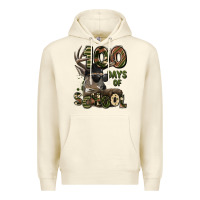 Sandshell 100 days of school hunting deer Premium Hoodie - LillyAllenDesigns