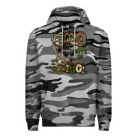 Slate Camo 100 days of school hunting deer Premium Hoodie - LillyAllenDesigns