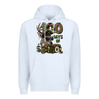 White 100 days of school hunting deer Premium Hoodie - LillyAllenDesigns