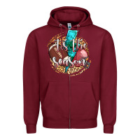Burgundy tis the season football helmet Zipper Hoodie - AdoDesignShop
