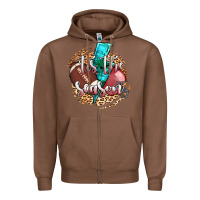 Chestnut tis the season football helmet Zipper Hoodie - AdoDesignShop