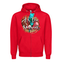 Red tis the season football helmet Zipper Hoodie - AdoDesignShop