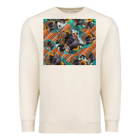 Thanksgiving Turkey Sunflower Turquoise Premium Sweatshirt | Teevron