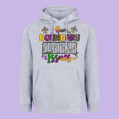 I Have Boundary Issues Heavyweight Hoodie Designed By Maliassmallbusiness