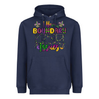 Navy i have boundary issues Heavyweight Hoodie - MaliasSmallBusiness